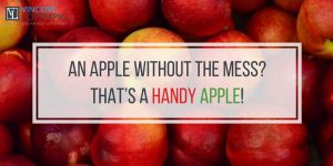 Debbie Frasca was no stranger to that feeling while watching her son eat an apple. As the sticky juice ran down his hands, she wondered if there was another way to enjoy the popular healthy snack without the unpopular sticky mess. The everyday problem of eliminating the stickiness was solved with the Handy Apple.