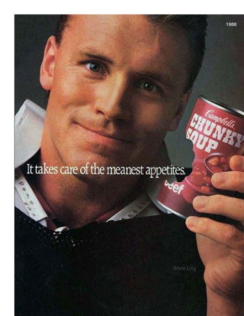 howie long campbell's chunky soup advertisement